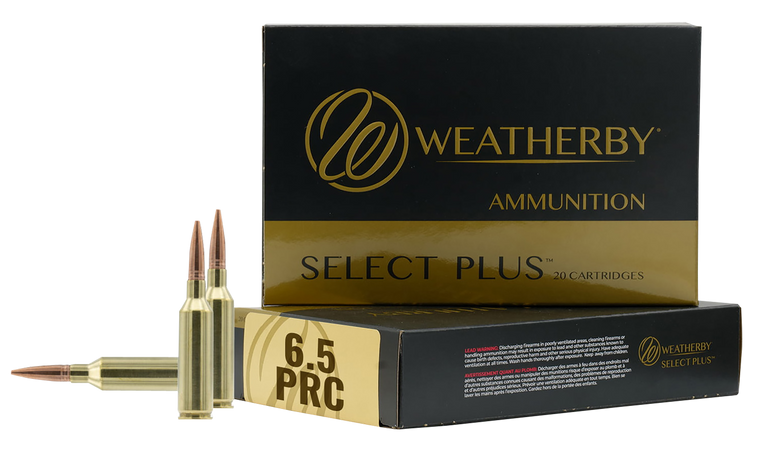 Weatherby R65PRC156EH Select Plus  6.5PRC 156gr Berger Elite Hunter 20 Per Box/10 Case