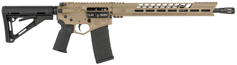Diamondback DB1731K061 DB15  5.56x45mm NATO 16" 30+1 Flat Dark Earth Adjustable Magpul CTR Stock Black Magpul MOE K2 Grip with Black Gold Lower
