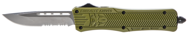 Cobra Tec Knives Llc Ctk-1, Cobra Modctk1mds     Med Ctk1 Serr Drop Odgreen