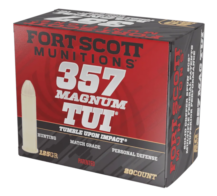 Fort Scott Munitions Tumble Upon Impact (tui), Fsm 357mag-125-scv    357mag 125g  Tui       20/25