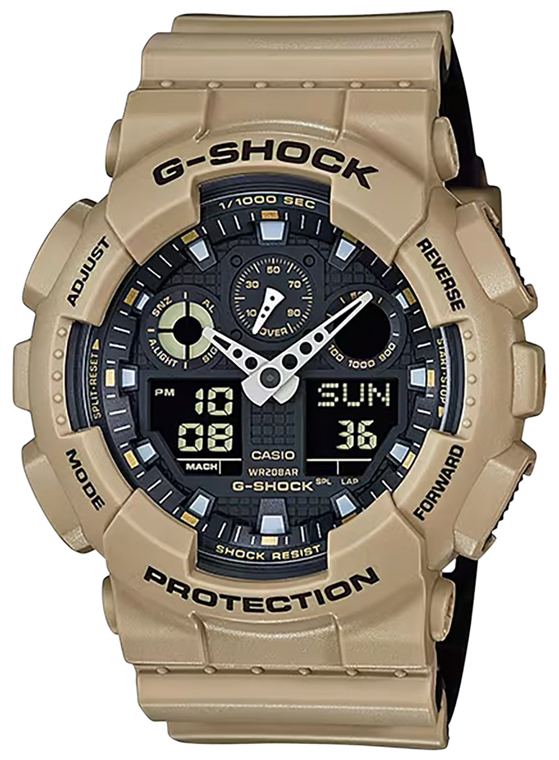 G-shock/vlc Distribution G-shock, Gshock Ga100l8a    Tactical Xl               Beige