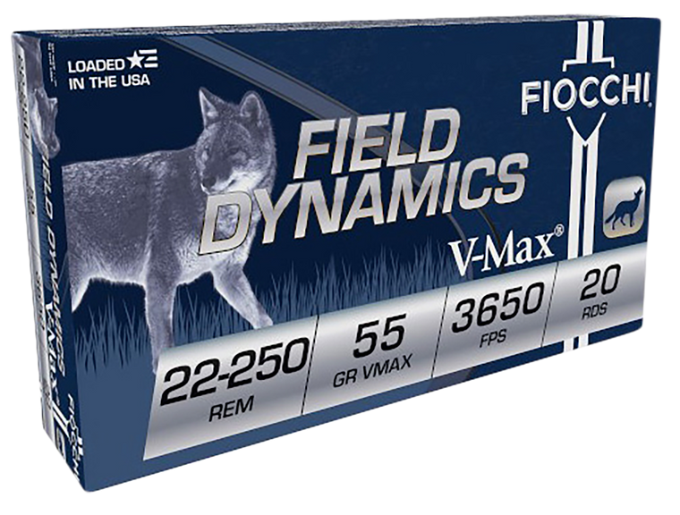 Fiocchi Field Dynamics, Fio 22250hvd  22250       55 Vmax            20/10