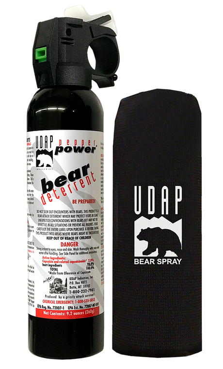 Udap Magnum Bear Spray, Udap 15hp    Magnum Bear 260g Hip Hlstr