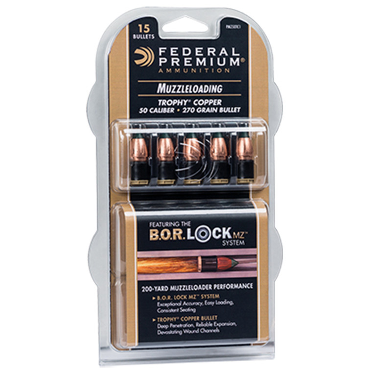 FED 50CAL 270GR TROPHY COPPER MZ BOR LOCK 15/10