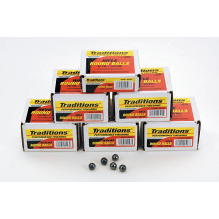 TRAD 44CAL ROUND BALL 100/PK 140GR REVOLVER - TRAD A1642