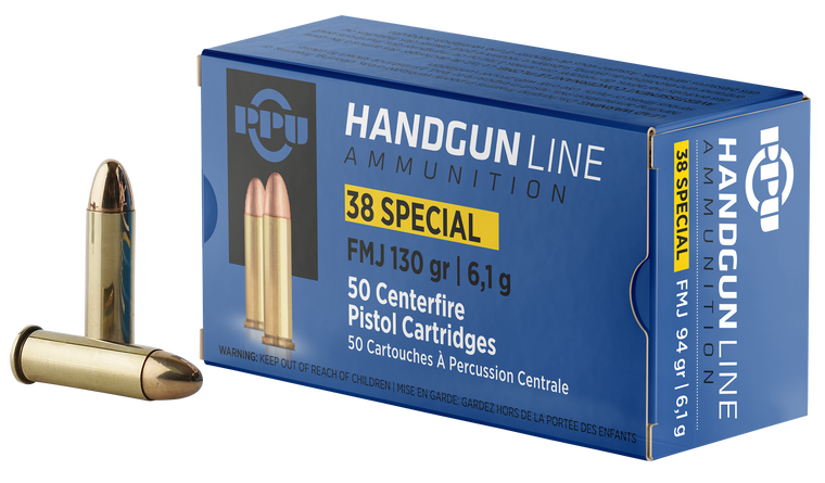 Ppu Handgun, Ppu Pph38sf     38sp        130 Fmj          50/10