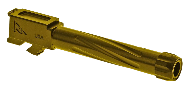 Rival Arms RA20G204E Precision V1 Drop-In Barrel 9mm Luger 4.02" Gold PVD Finish 416R Stainless Steel Material with Threading for Glock 19 Gen5