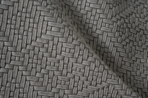 Italian Weave Satin Suede Smoke