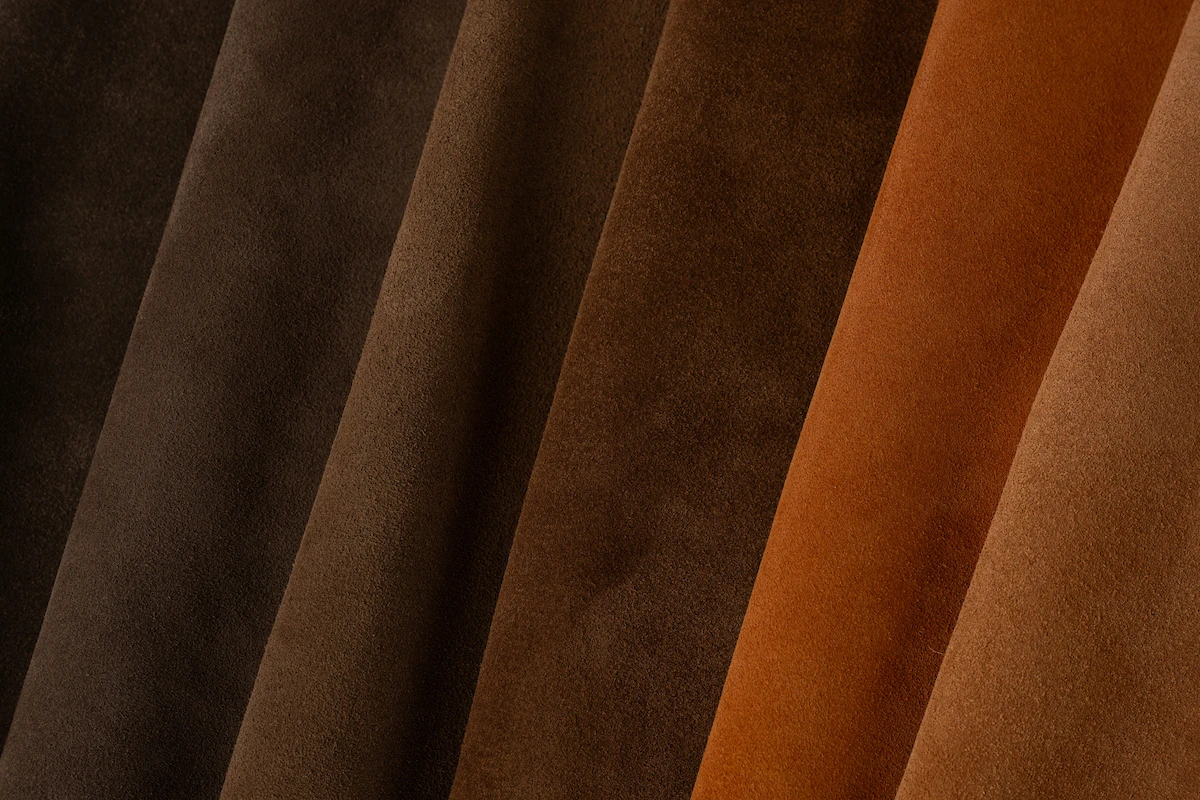 Como suede in a vibrant range of colors
