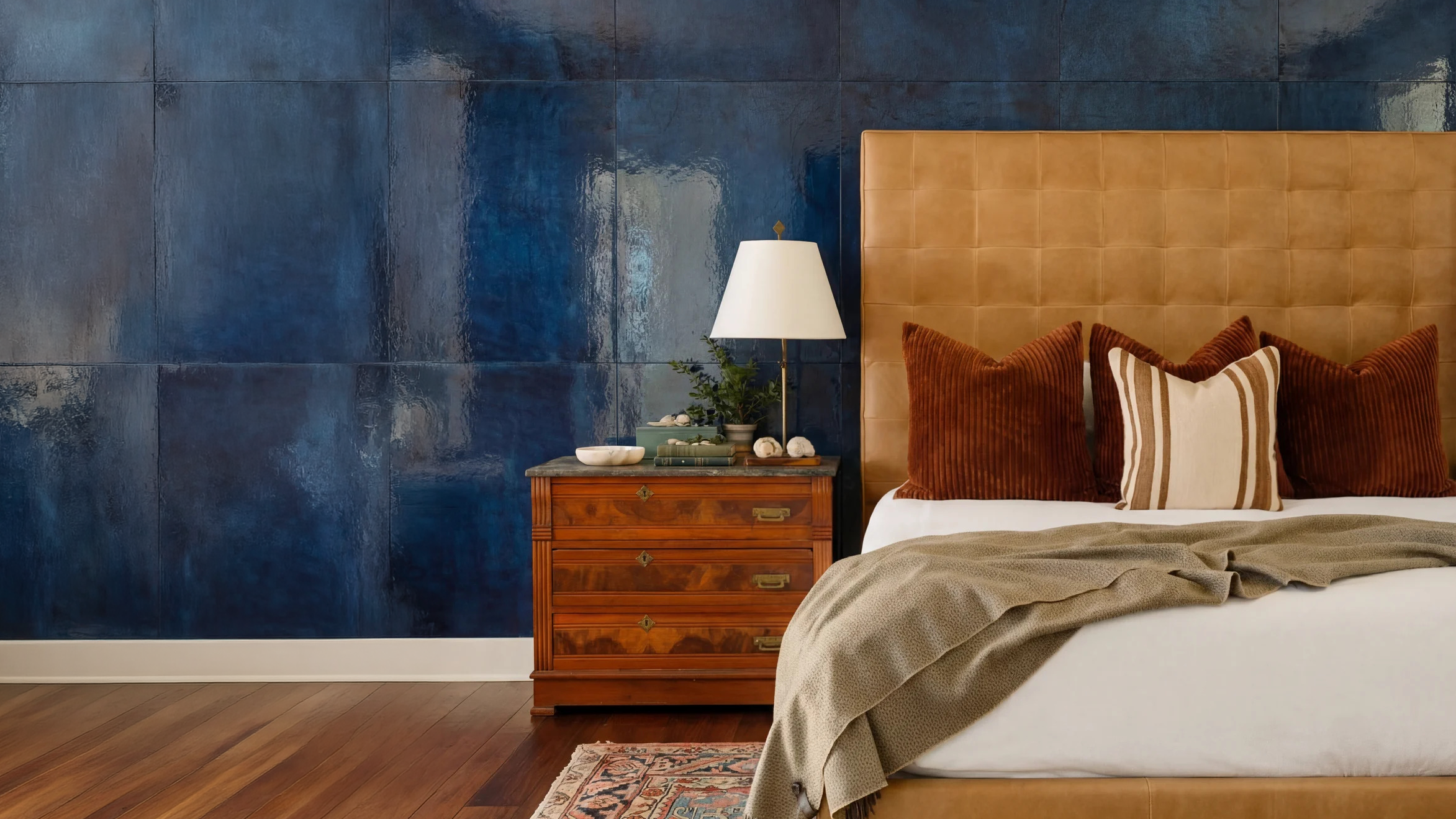 Custom Parchment Wall Panel — AI Rendering
