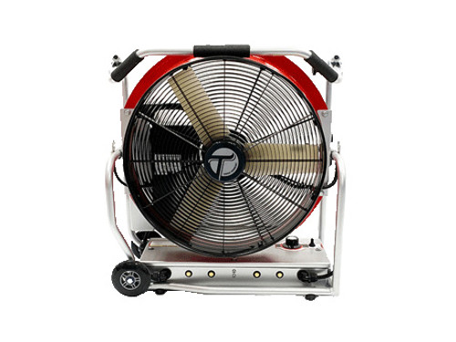The VS-1.2 battery-driven blower delivers a level of utility and performance found with no other battery-driven blower.

- 70-MINUTE RUN-TIME
- 10,887 CFM AMCA CERTIFIED AIR FLOW
- REMOVABLE BATTERY
- AVAILABLE SHORE POWER
- ONLY 52 LBS. WITH BATTERY