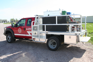 Brown County Fire Truck back view