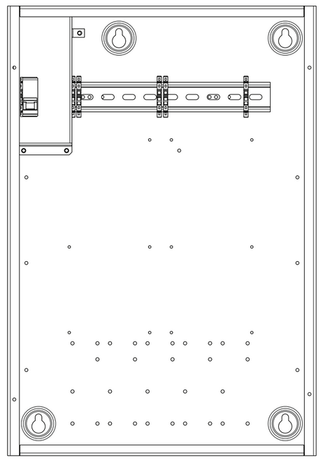 Low-voltage enclosure for two processors or LV interfaces