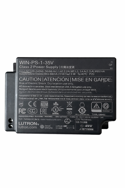 Hospitality shade  power supply Low-Voltage Class 2 Cables, Non-Plenum Rated