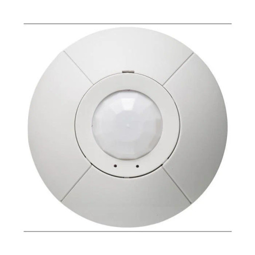Dual Tech, 1500 sq ft, 360 degree, active high, 20-24 VDC, Self Adapt, White Matte Plastic Finish