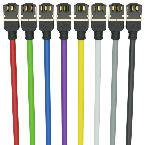 Kordz PRS SlimCat™ Cat6A Patch Cord - Available in Various Length -  Black