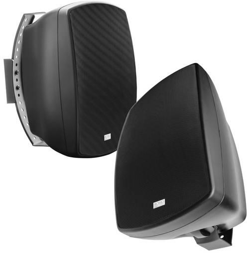 6.5" 2-Way Outdoor Patio Speaker Pair 150W,  Black (PAIR)