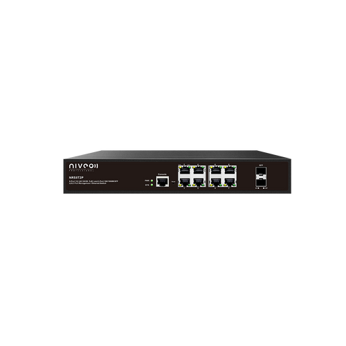 8 port, Gigabit Ethernet Switch, Full L2+ Mgt, 2 SFP open slots, PoE+ (150W)