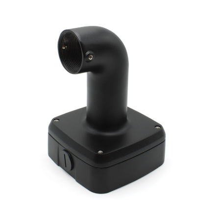 Wall Arm Bracket with junction box attached. (Black).
