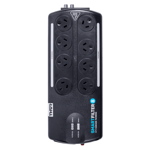 Smart Board 8 Way Surge Protector Board with Advanced Filtration