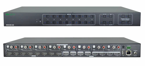 8 x 48 HDMI 2.0 HDMI Matrix Switcher with Audio De-embedding