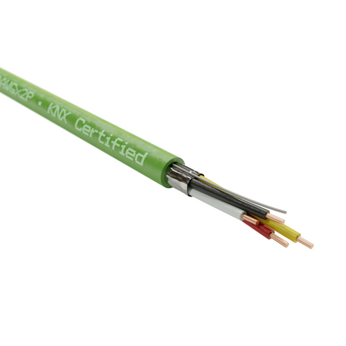 ONE - KNX Certified Control Cable 20AWG x 2P - IEC60332-1 PVC - Green - 305.0m Box