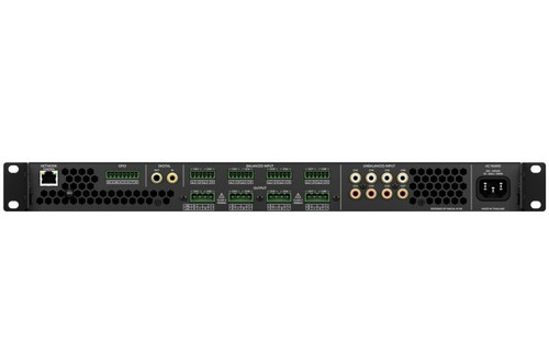DSP Matrix Amplifier, 8 x 125W, 4 CH 70/100V 250W