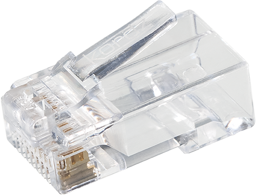 ONE - RJ45 Strain Relief for Push Through Connector - Clear - 100pcs