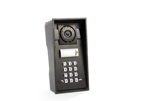 HEAVY DUTY SURFACE MOUNT GATE STATION WITH KEYPAD - BLACK