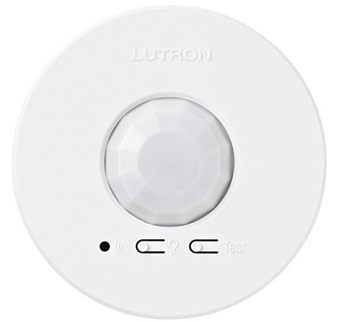 Ceiling mount, infrared, 37.2 sq m at 2.7 m ceiling height, battery-powered sensor.