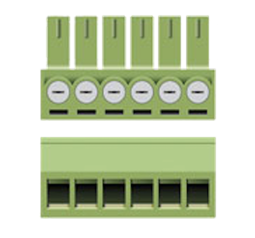 6-PIN SCREW-DOWN CONNECTOR 25-PACK