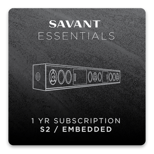 SAVANT ESSENTIALS 1 YEAR SUBSCRIPTION (S2 OR EMBEDDED)