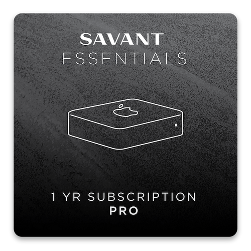 SAVANT ESSENTIALS 1 YEAR SUBSCRIPTION (PRO)