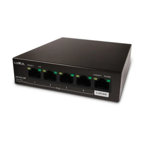 4 Port Unmanaged PoE+ Switch