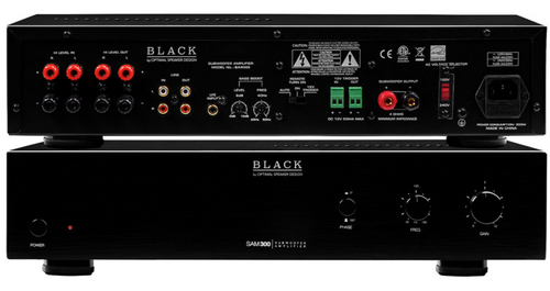 300W Mono Class A/B Subwoofer Amplifier, 4ohm Stable, Auto Sensing SAM300, Black Series
