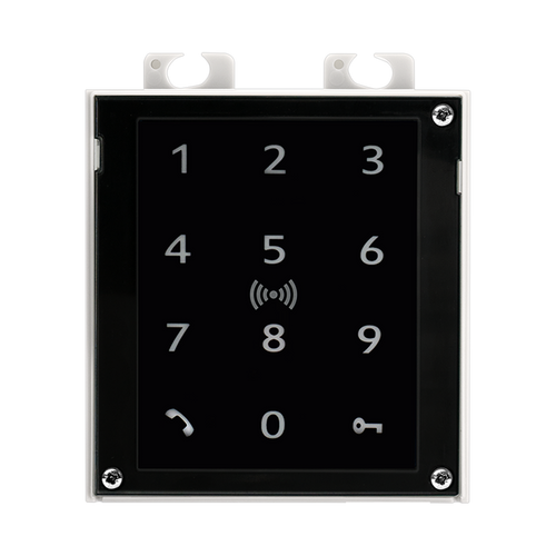 2N IP VERSO TOUCH KEYPAD & RFID READER 125KHZ, SECURED 13.56MHZ UID+PACS ID, NFC