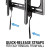 Premium Large Outdoor Tilt Mount for TVs 37"-95"