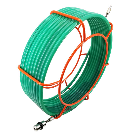 (NEW STYLE) CustomEyes (CE38ET50N) 3/8' x 50' Cyclone Pipe Cleaning Extension