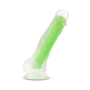 Blush Neo Elite Glow in the Dark Viper Dual Density Silicone Dildo, 5.5 Inch Insertable, 1.5 Inch Max Width, Neon Green Blush Neo Elite Glow in the Dark Viper Dual Density Silicone Dildo, 5.5 Inch Insertable, 1.5 Inch Max Width, Neon Green