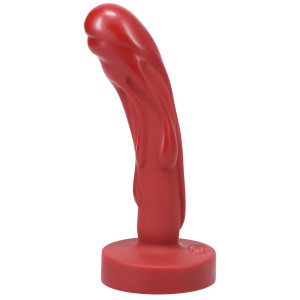 Tantus Mini Magma Textured Fantasy Dildo, 4.5 Inch Insertable, 1.0 Inch Max Width, Crimson Tantus Mini Magma Textured Fantasy Dildo, 4.5 Inch Insertable, 1.0 Inch Max Width, Crimson