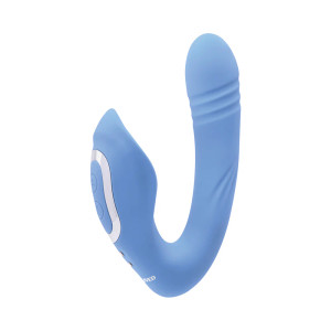 Evolved Tap & Thrust Rechargeable Thrusting Pulsing Silicone Dual Stimulator Evolved Tap & Thrust Rechargeable Thrusting Pulsing Silicone Dual Stimulator