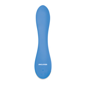 Evolved Blue Crush Rechargeable Silicone G-Spot Vibrator Evolved Blue Crush Rechargeable Silicone G-Spot Vibrator