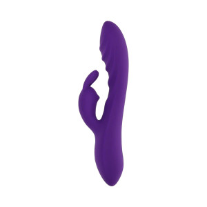 Evolved Wavy Rabbit Rechargeable Silicone Dual Stimulator Evolved Wavy Rabbit Rechargeable Silicone Dual Stimulator
