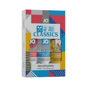 JO Tri Me Triple Pack Classics Lubricant 3-Pack