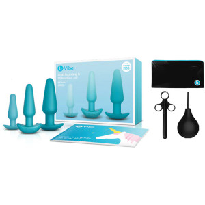 b-Vibe 7-Piece Anal Training & Education Set, Teal b-Vibe 7-Piece Anal Training & Education Set, Teal