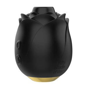 Fifty Shades of Grey Hearts and Flowers Suction Rose, Black Fifty Shades of Grey Hearts and Flowers Suction Rose, Black