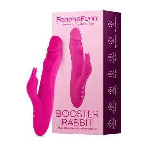FemmeFunn Vortex Booster Rabbit Rechargeable Silicone Dual Stimulation Rotating Vibrator, Pink FemmeFunn Vortex Booster Rabbit Rechargeable Silicone Dual Stimulation Rotating Vibrator, Pink