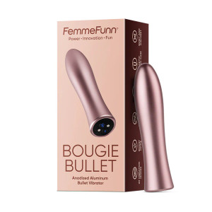 FemmeFunn Bougie Bullet Rechargeable Aluminum Vibrator, Rose Gold FemmeFunn Bougie Bullet Rechargeable Aluminum Vibrator, Rose Gold