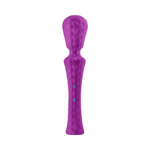 FemmeFunn Ultra Wand XL Rechargeable Flexible Textured Silicone Vibrator, Purple FemmeFunn Ultra Wand XL Rechargeable Flexible Textured Silicone Vibrator, Purple