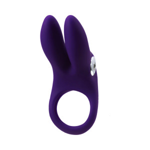 VeDO Sexy Bunny Rechargeable Vibrating Cock Ring, Deep Purple VeDO Sexy Bunny Rechargeable Vibrating Cock Ring, Deep Purple